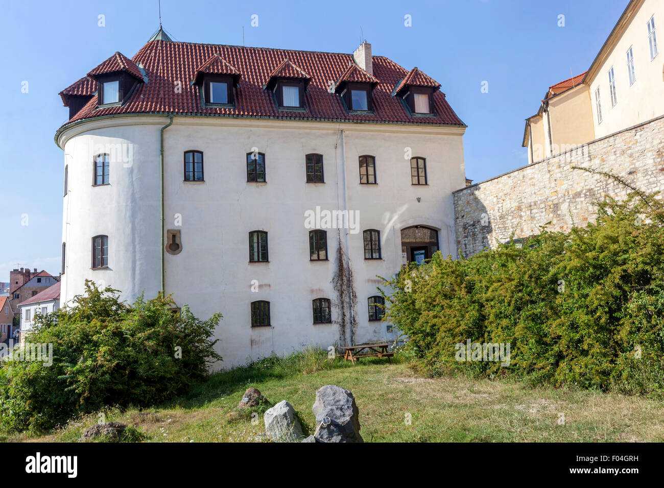 Baba bastion, part of the gothic fortifications, Litomerice, Northern Bohemia, Czech Republic Stock Photo
