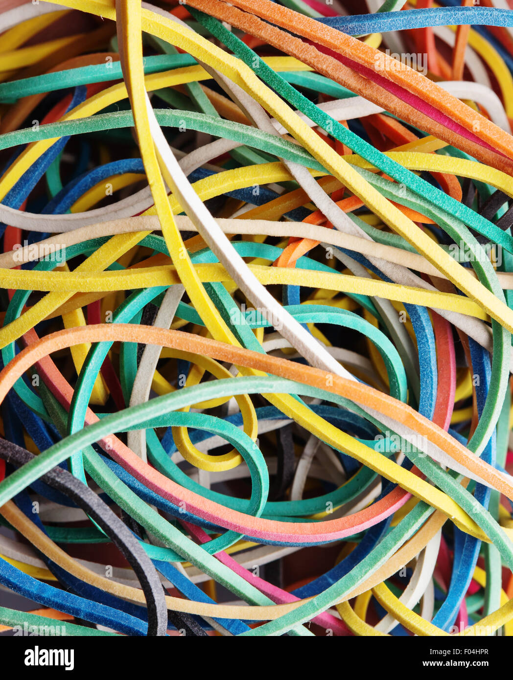 Colorful elastic bands close up Stock Photo Alamy