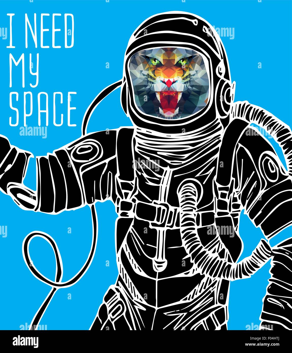 Space concept with astronaut Stock Vector Image & Art - Alamy