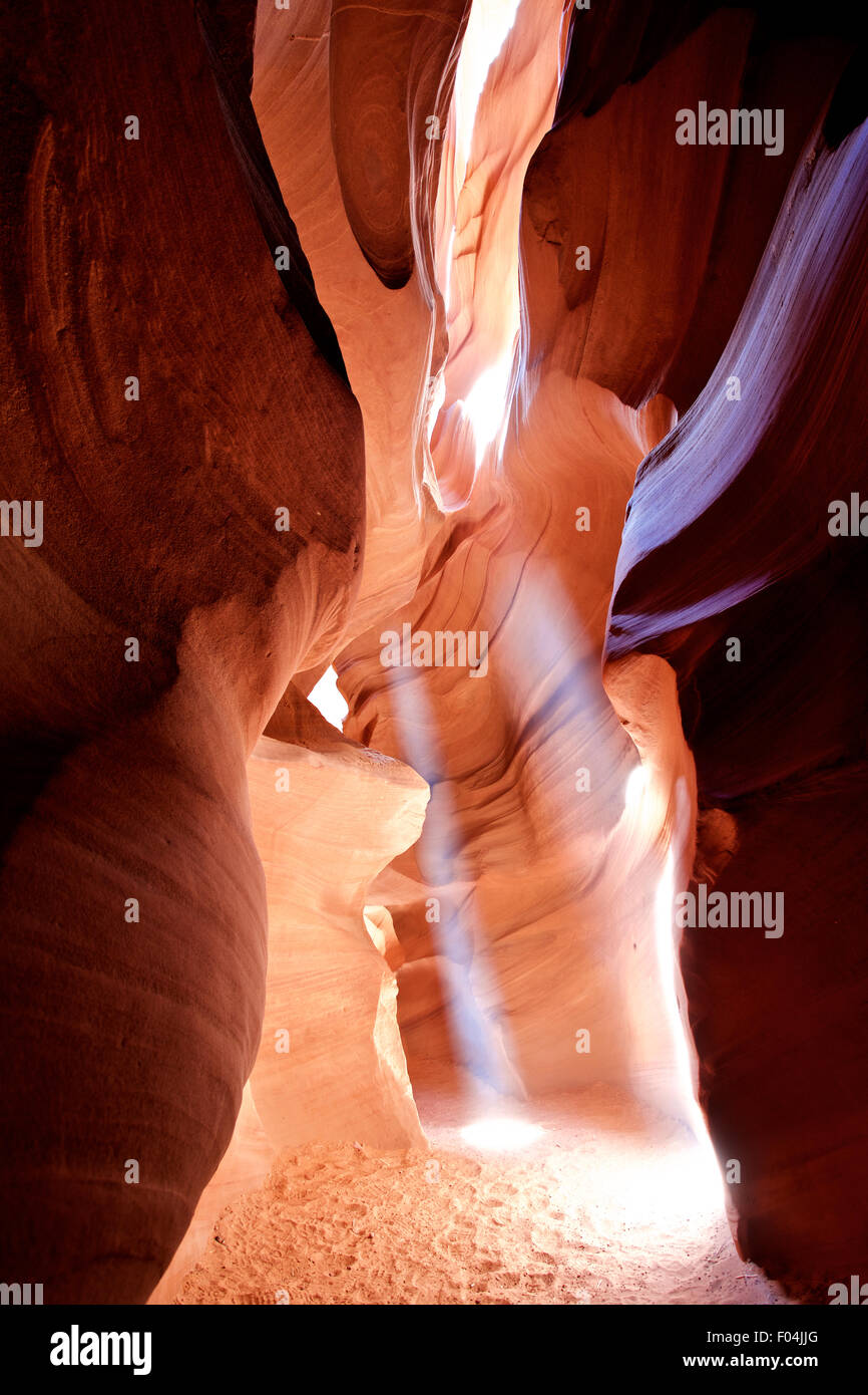 Magical colors in the famous Antelope Canyon, Arizona, USA Stock Photo