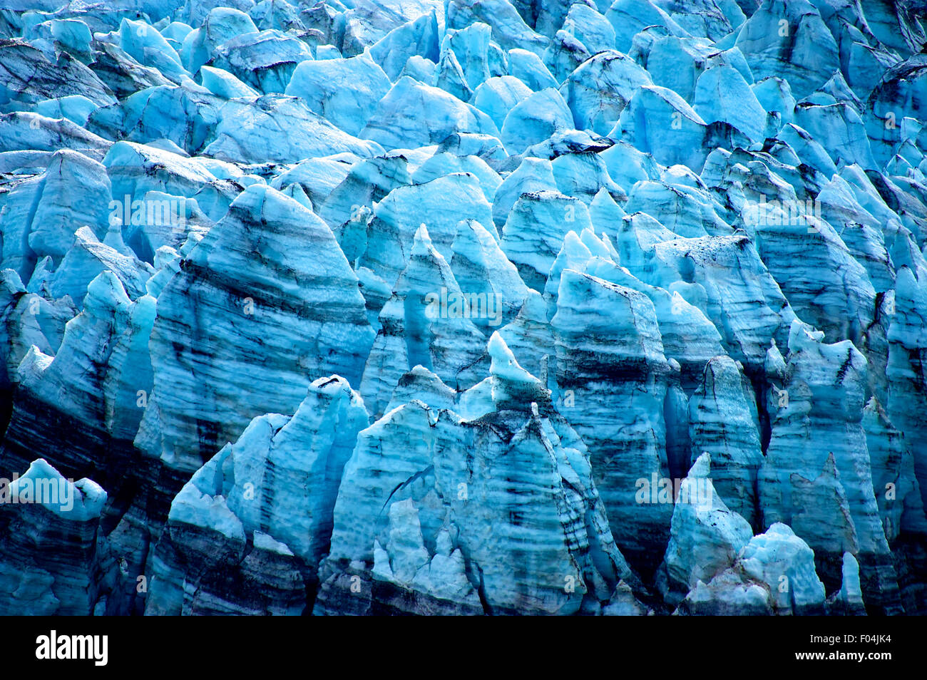 Lamplugh Glacier in Alaska, USA Stock Photo
