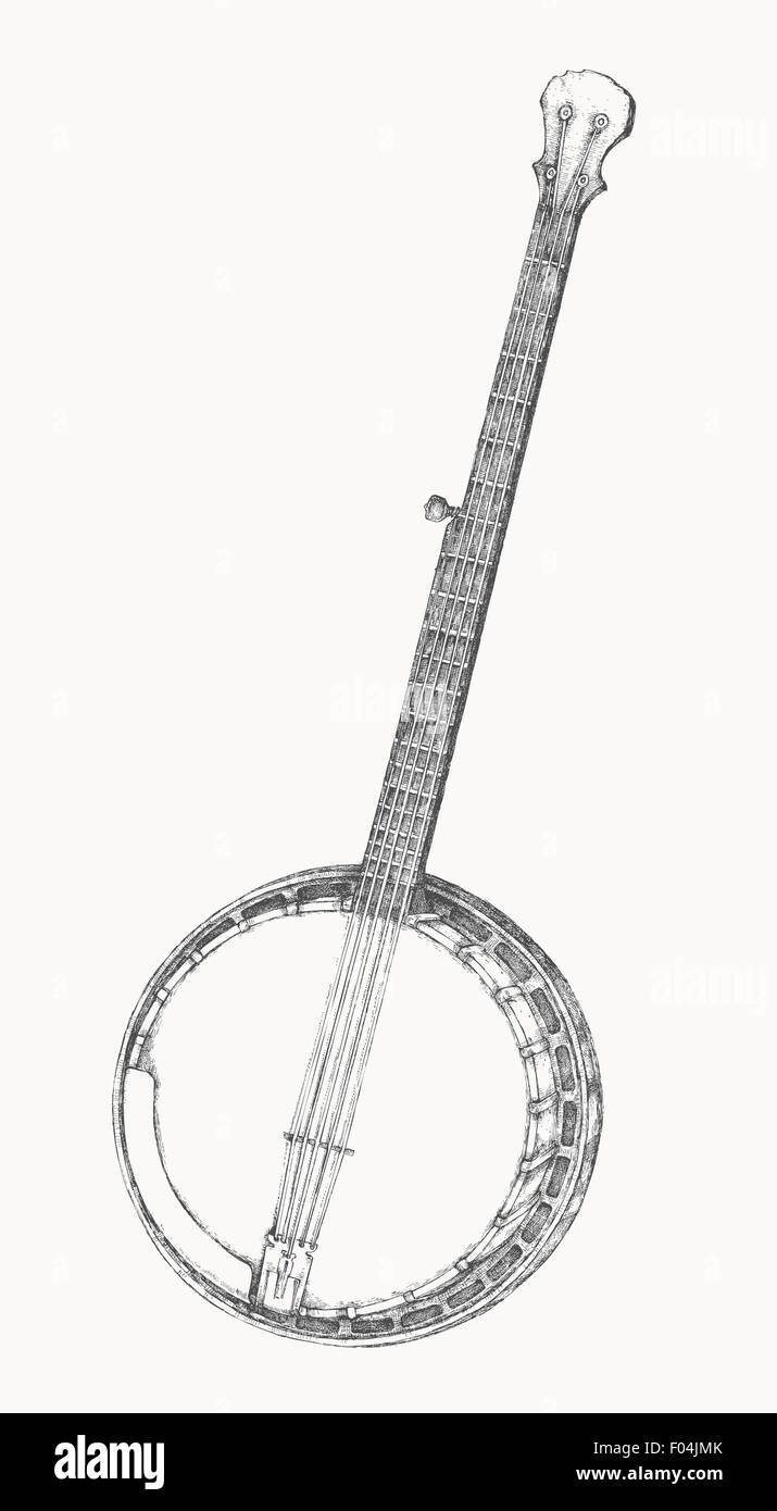 Banjo Cut Out Stock Images & Pictures - Alamy