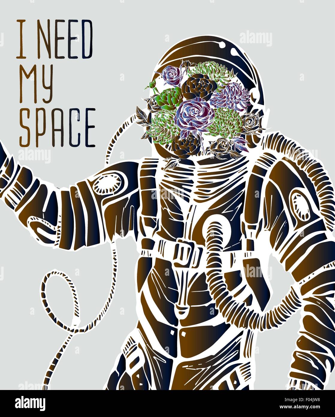Space concept with astronaut Stock Vector Image & Art - Alamy