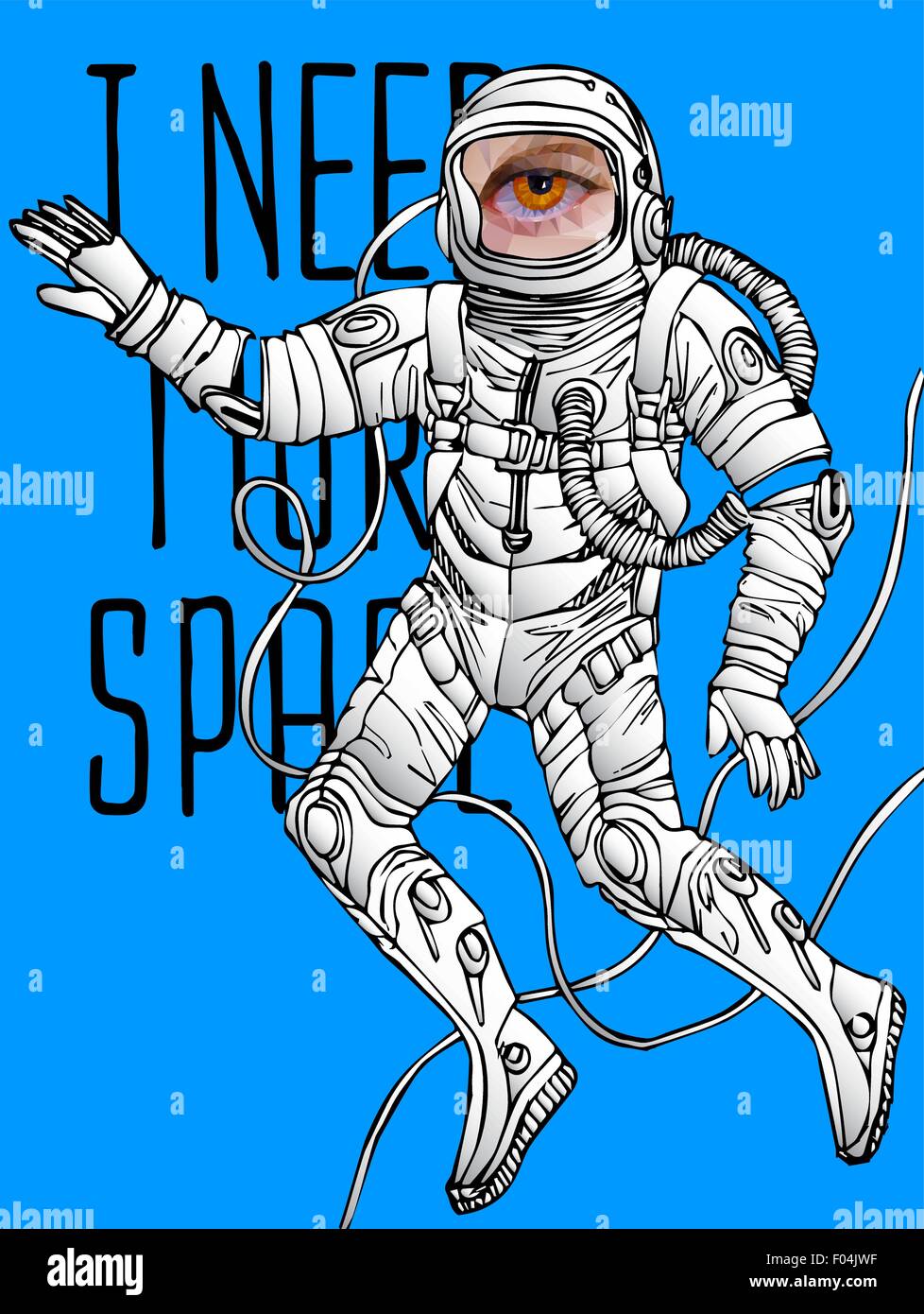 Space concept with astronaut Stock Vector Image & Art - Alamy