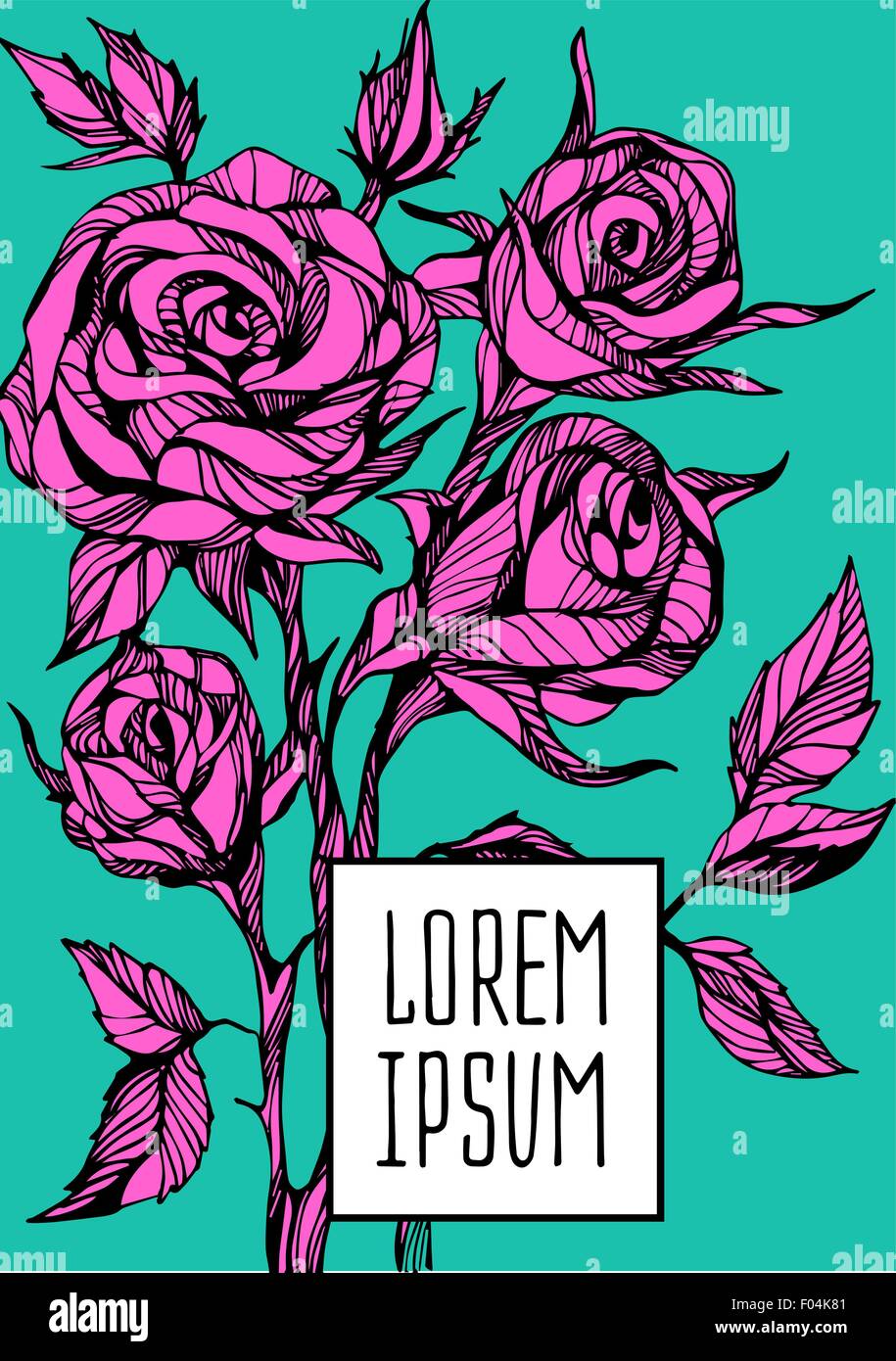 beautiful flower background art Stock Vector Image & Art - Alamy