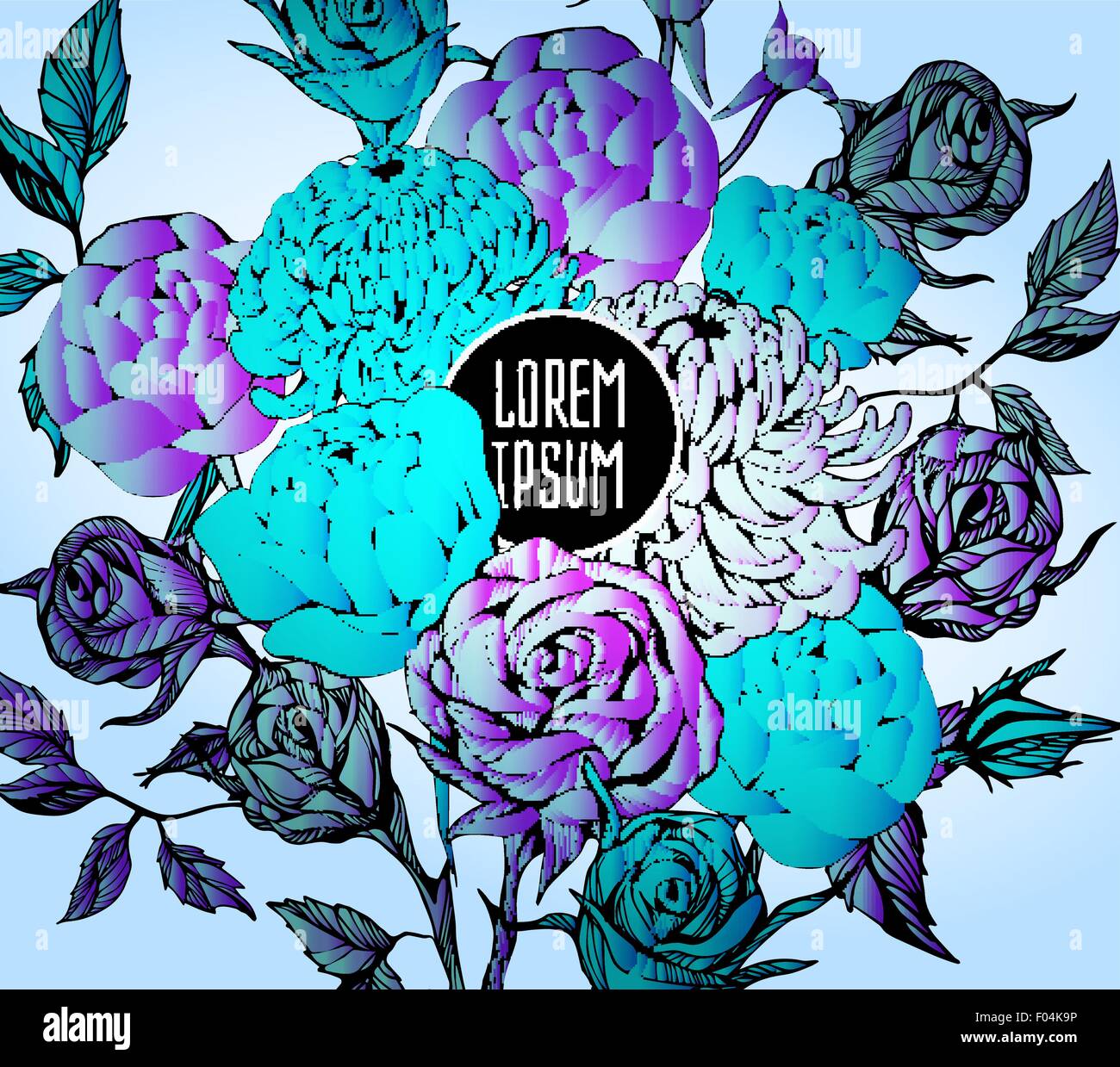 beautiful flower background art Stock Vector Image & Art - Alamy