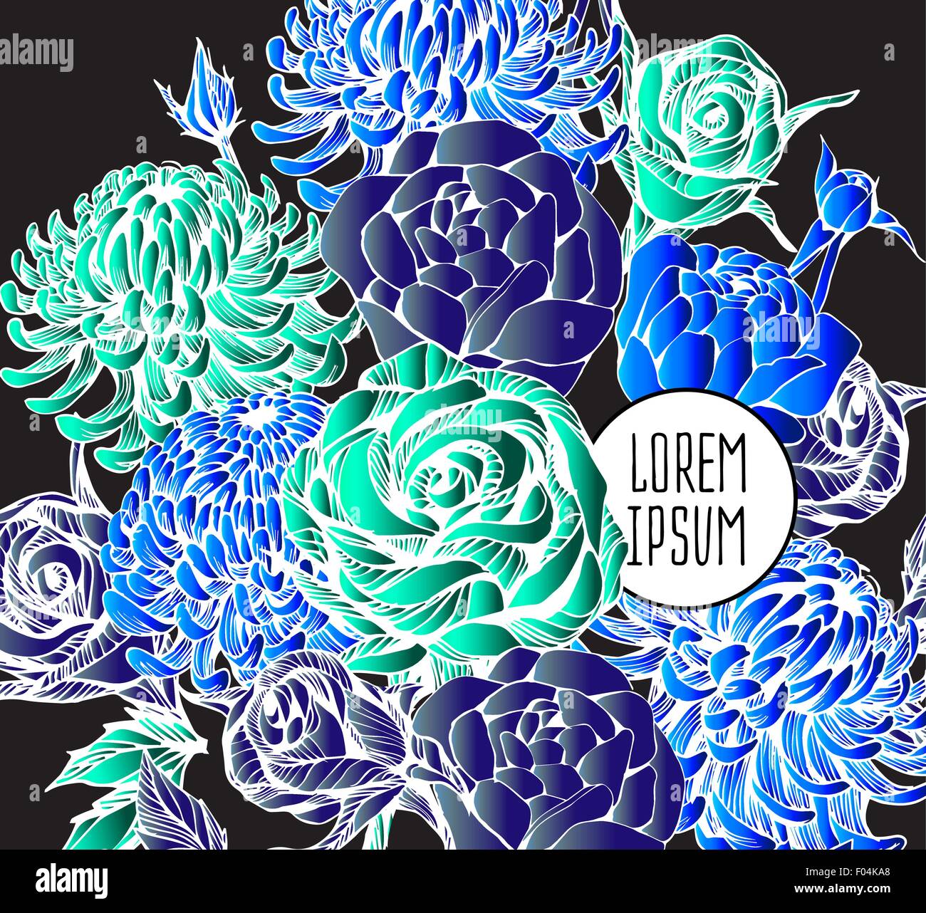 beautiful flower background art Stock Vector Image & Art - Alamy