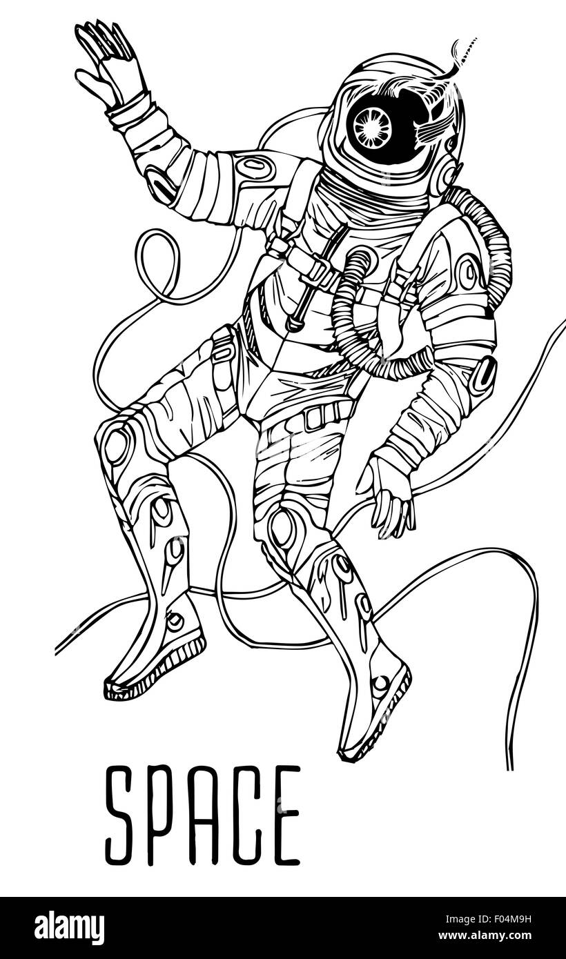 Space concept with astronaut Stock Vector Image & Art - Alamy