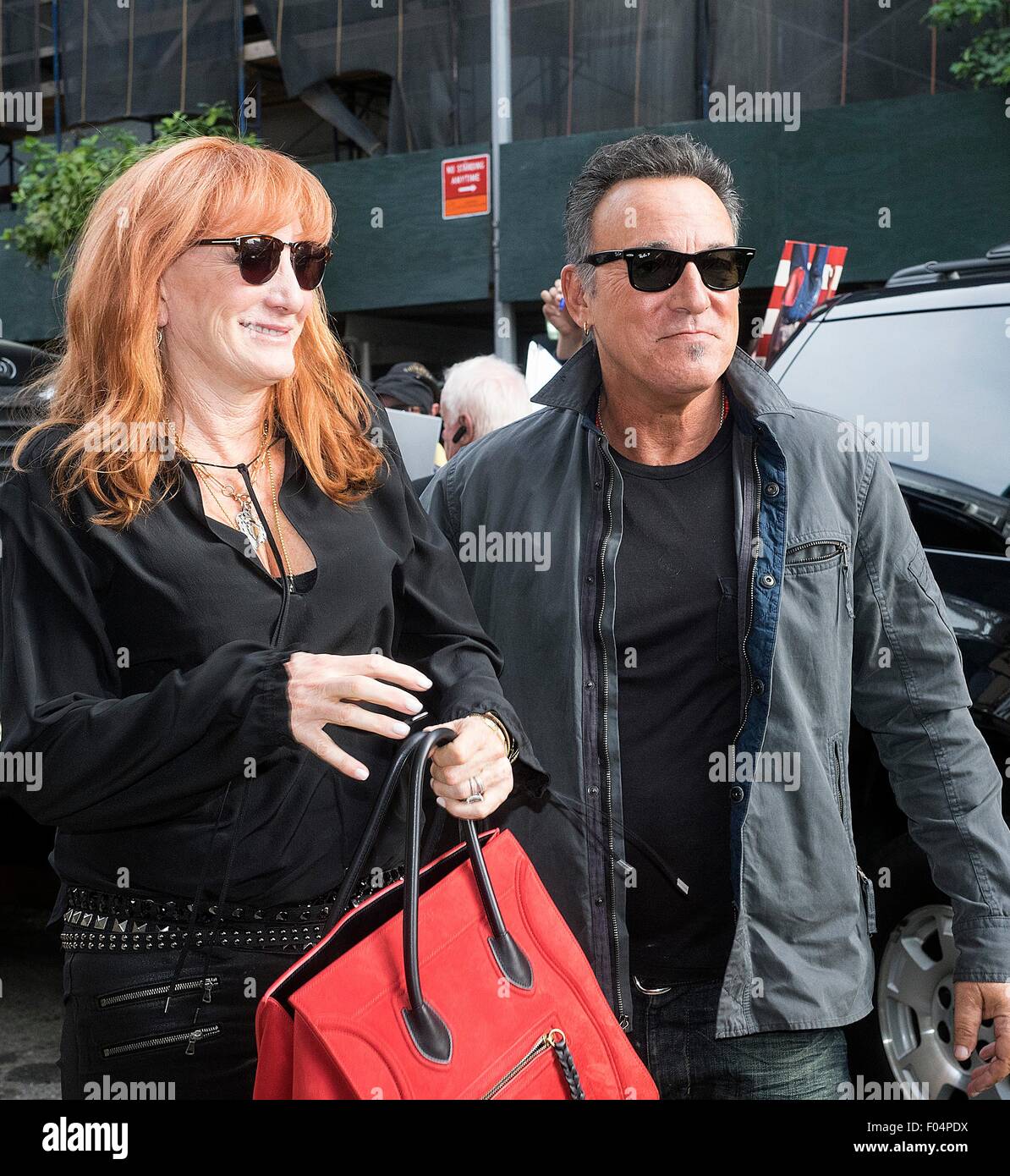 New York, NY, USA. 6th Aug, 2015. Bruce Springsteen And Wife Patti ...