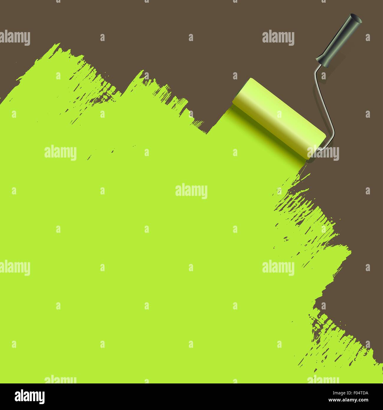 Paint roller brush vector Stock Vector Images - Alamy