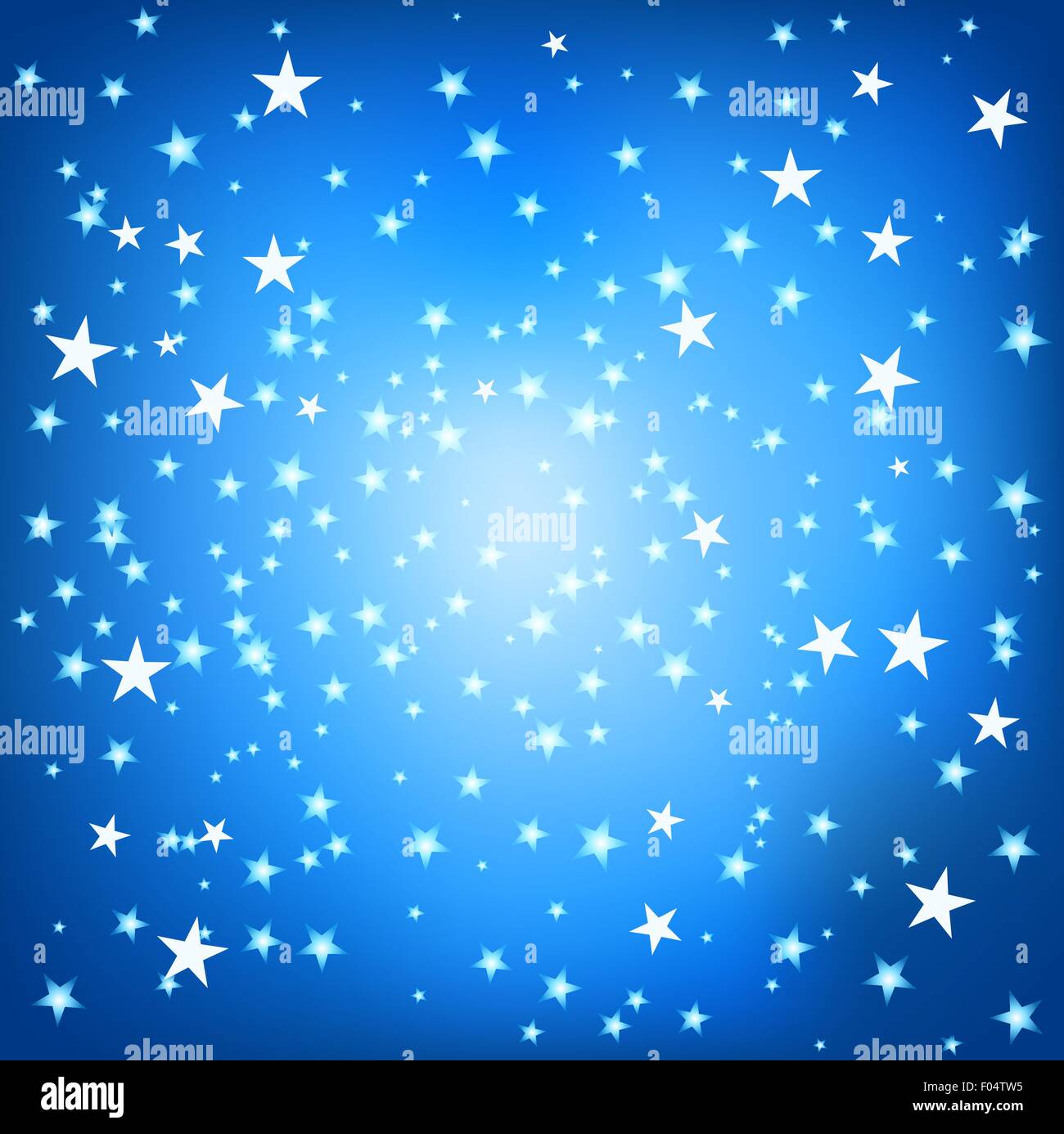 blue square background with stars Stock Vector