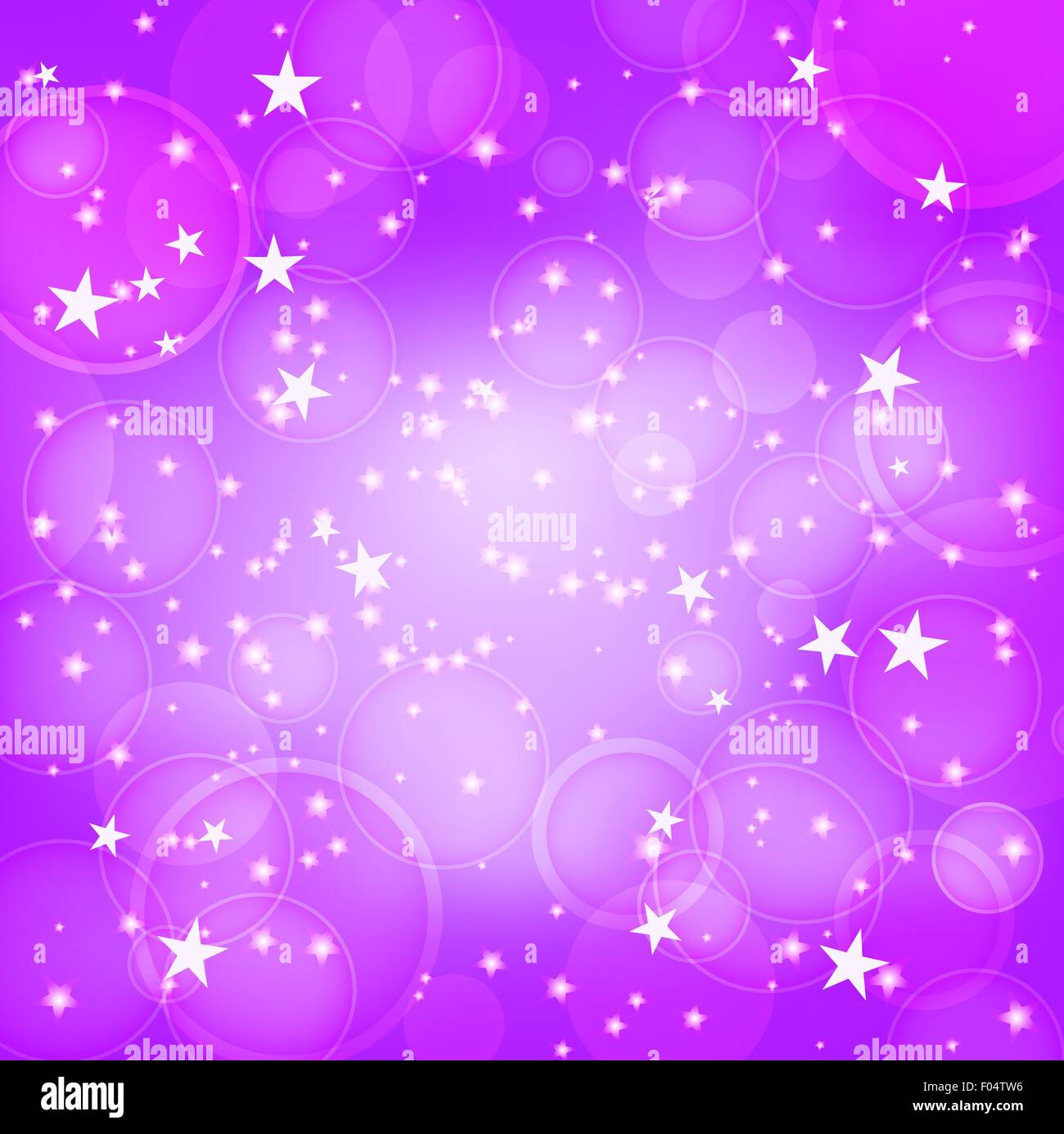 shining purple background with stars Stock Vector