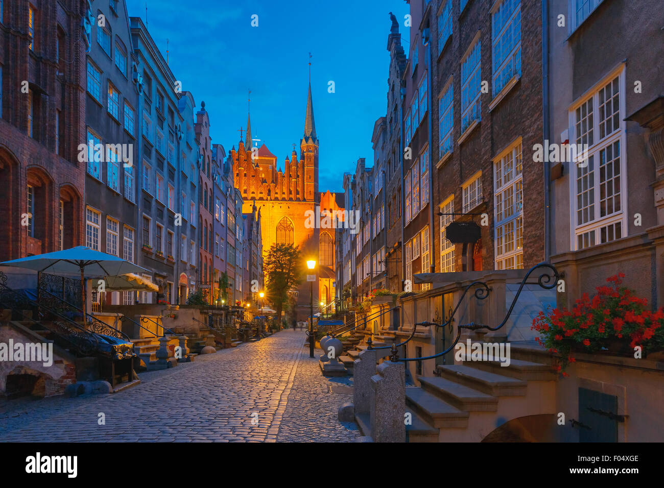 Mariacka street in Gdansk Old Town, Poland Stock Photo - Alamy