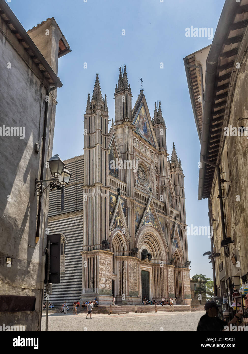Orvieto cathedral in Umbria, Italy Stock Photo