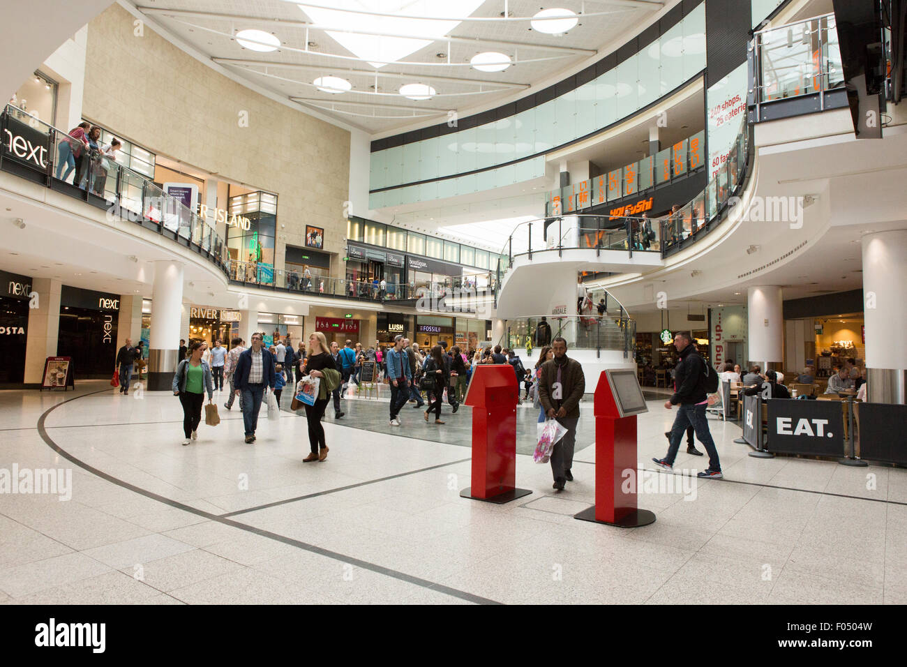 Interior picture of the Arndale Centre , Manchester Stock Photo