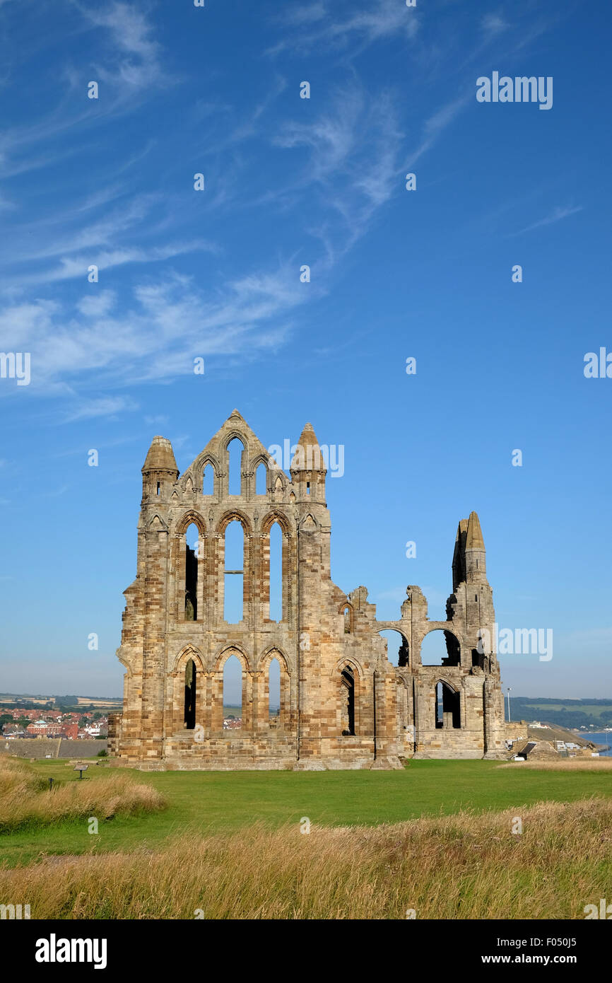 Whitby Abbey in the morning light, Yorkshire UK Stock Photo