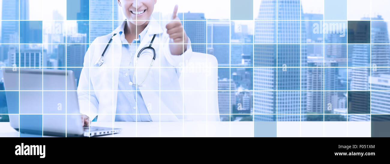 African female doctor thumbs up hi-res stock photography and images - Alamy