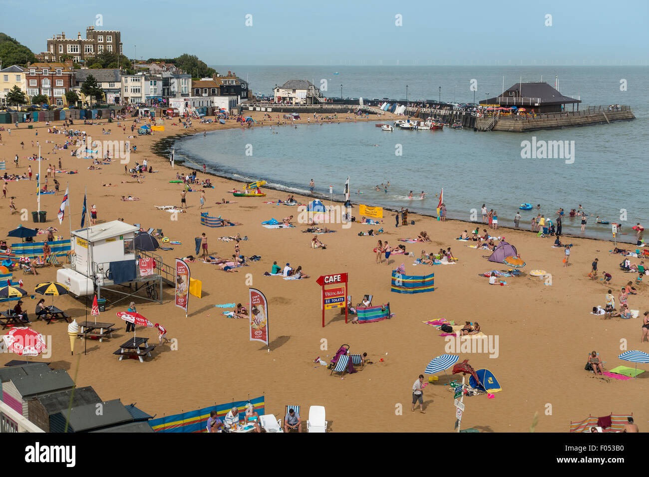 Seaside Beach Viking Bay Broadstairs Kent England UK Stock Photo