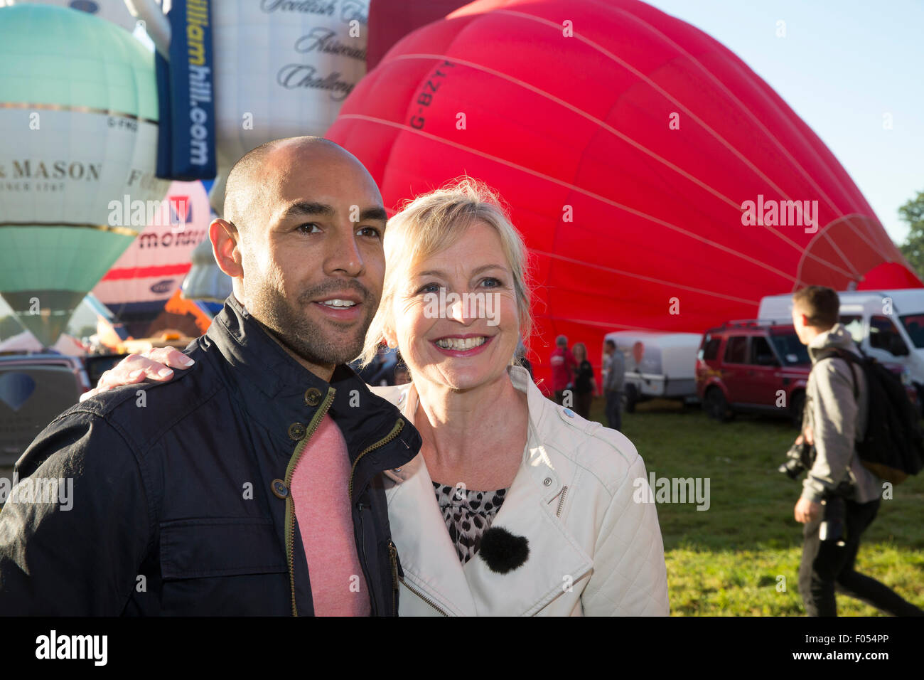 Bbc Weather Presenter Carol Kirkwood High Resolution Stock Photography