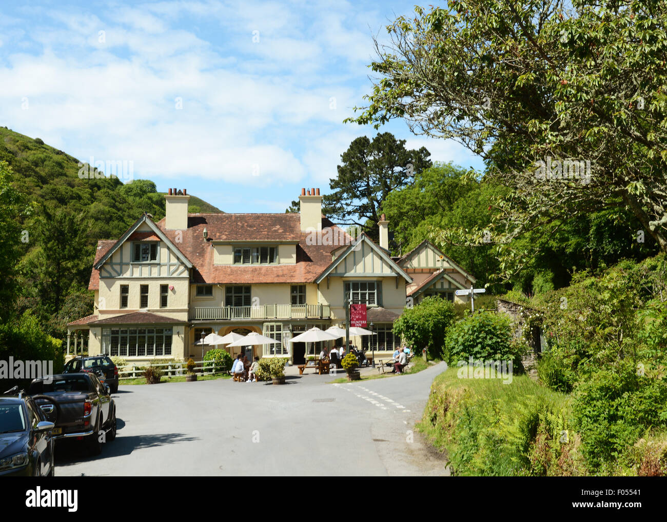 Hunters Inns, Near Heddons Mouth, Parracombe, North Devon Stock Photo