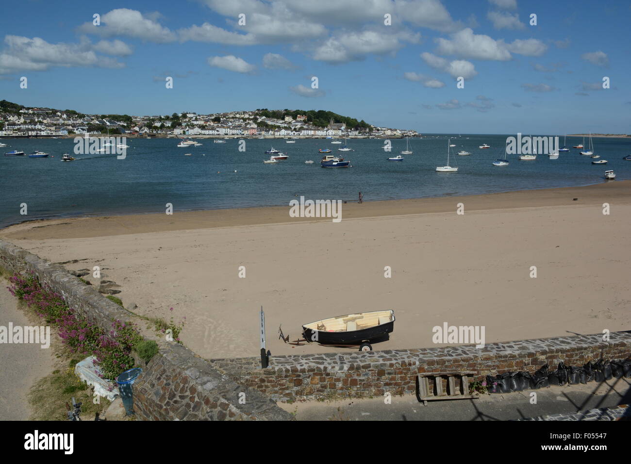 View over North Devon Coastline from Clovelly Stock Photo