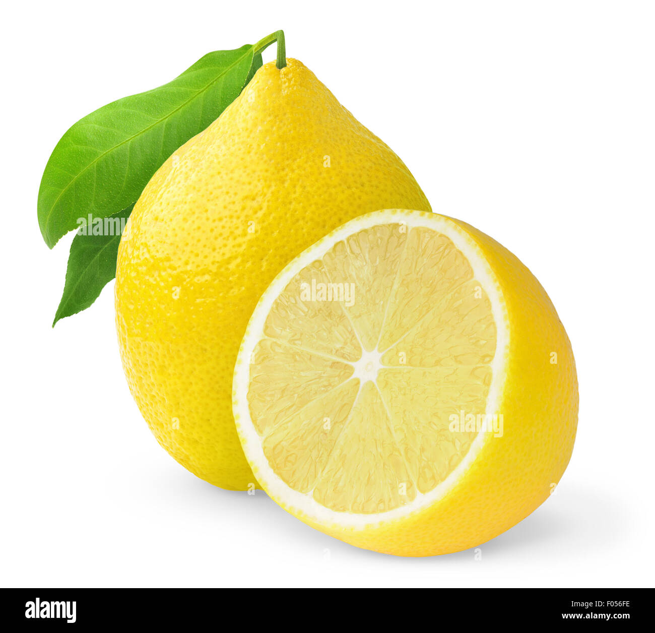 Lemons isolated on white Stock Photo