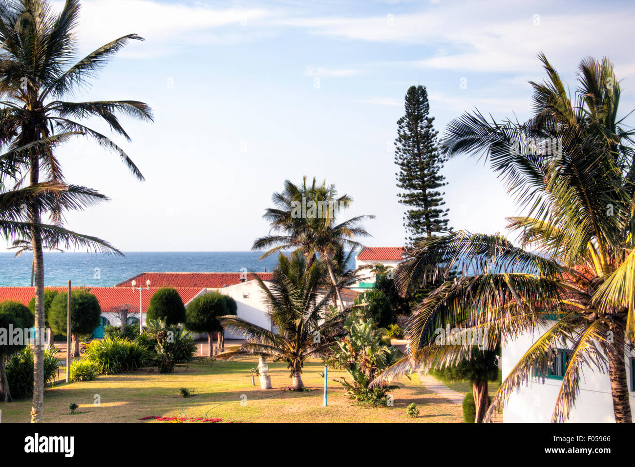 Houses in a resort in Ponta Do Ouro Stock Photo Alamy