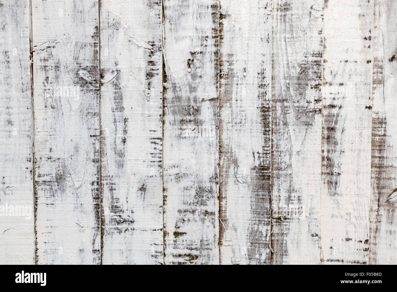 Weathered wood background: distressed paint on an old wooden fence Stock Photo