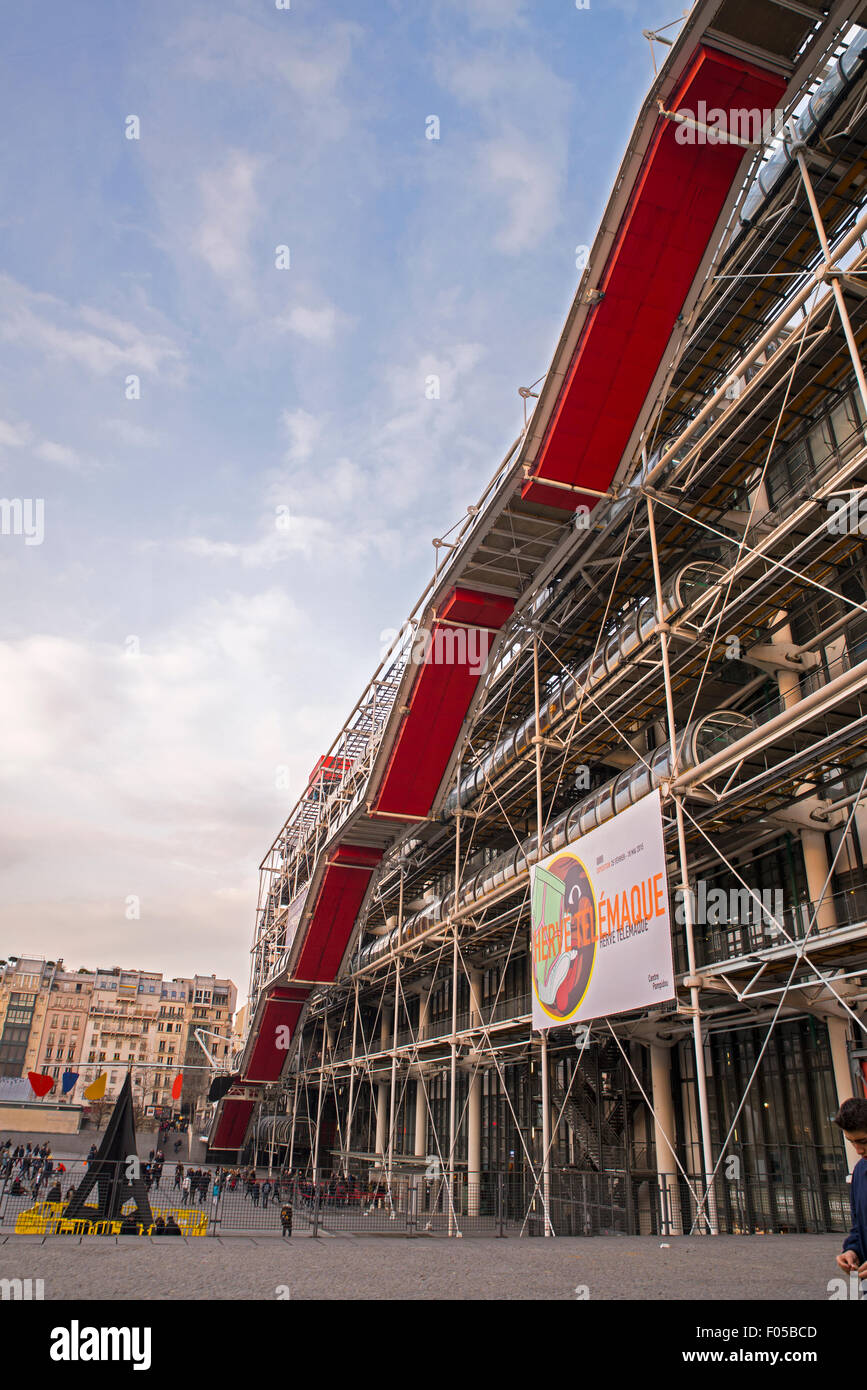Exterior Centre Pompidou, Paris, France Stock Photo