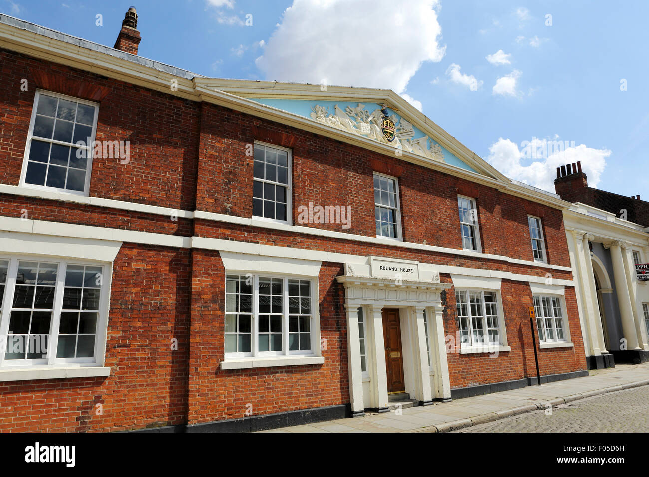 Roland House in Hull, England. The Grade II listed building trail is