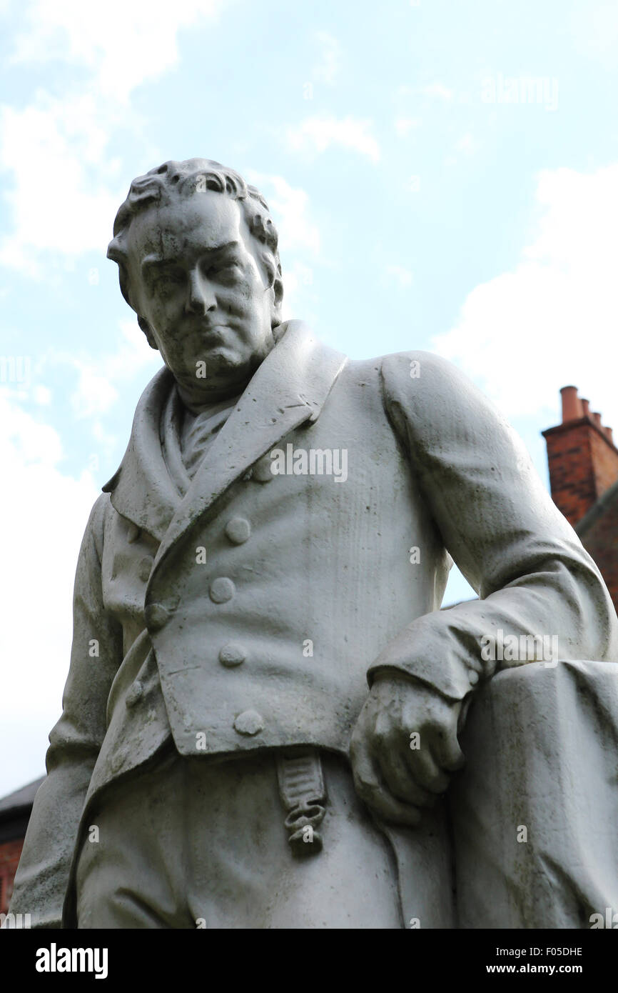 Statue of William Wilberforce (1759 1833) in Hull, England Stock
