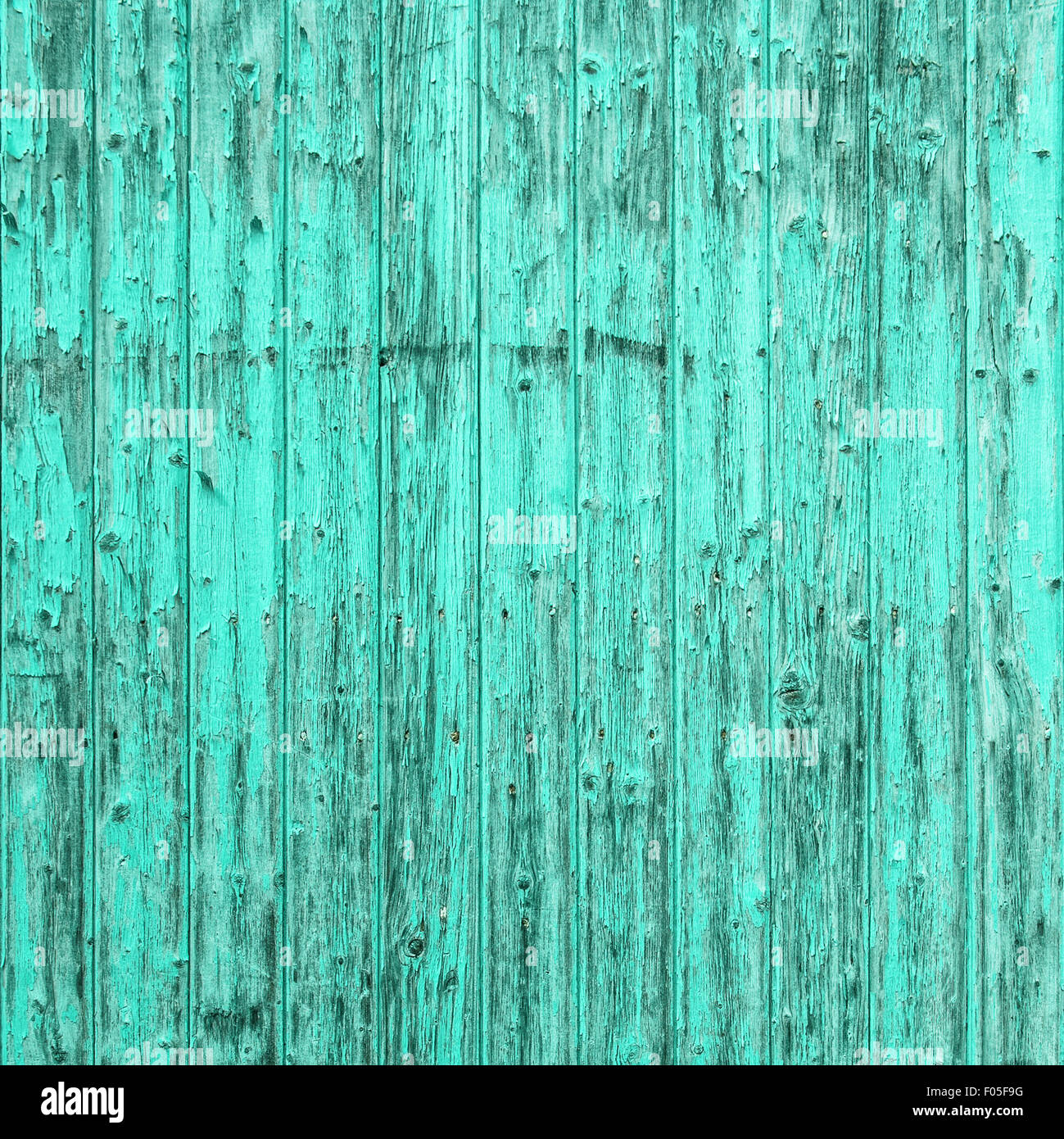 Old turquoise blue wooden background. Shabby chic wallpaper texture Stock Photo