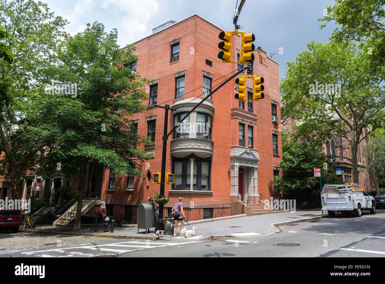 Brooklyn heights residential neighbourhood hires stock photography and