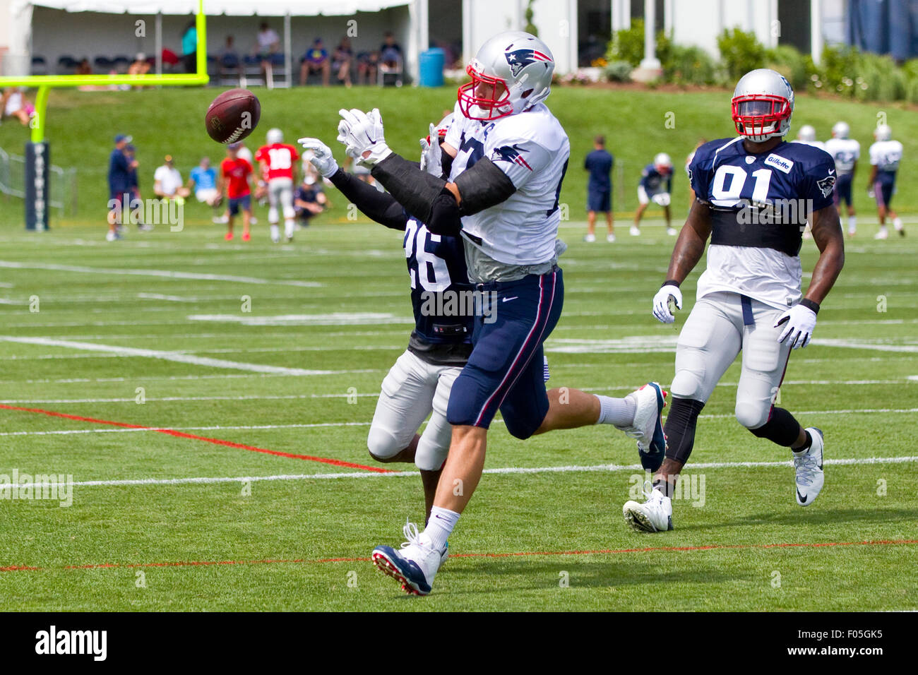Gillette Stadium 7th Aug 2015 New England Patriots tight end Rob Gronkowski