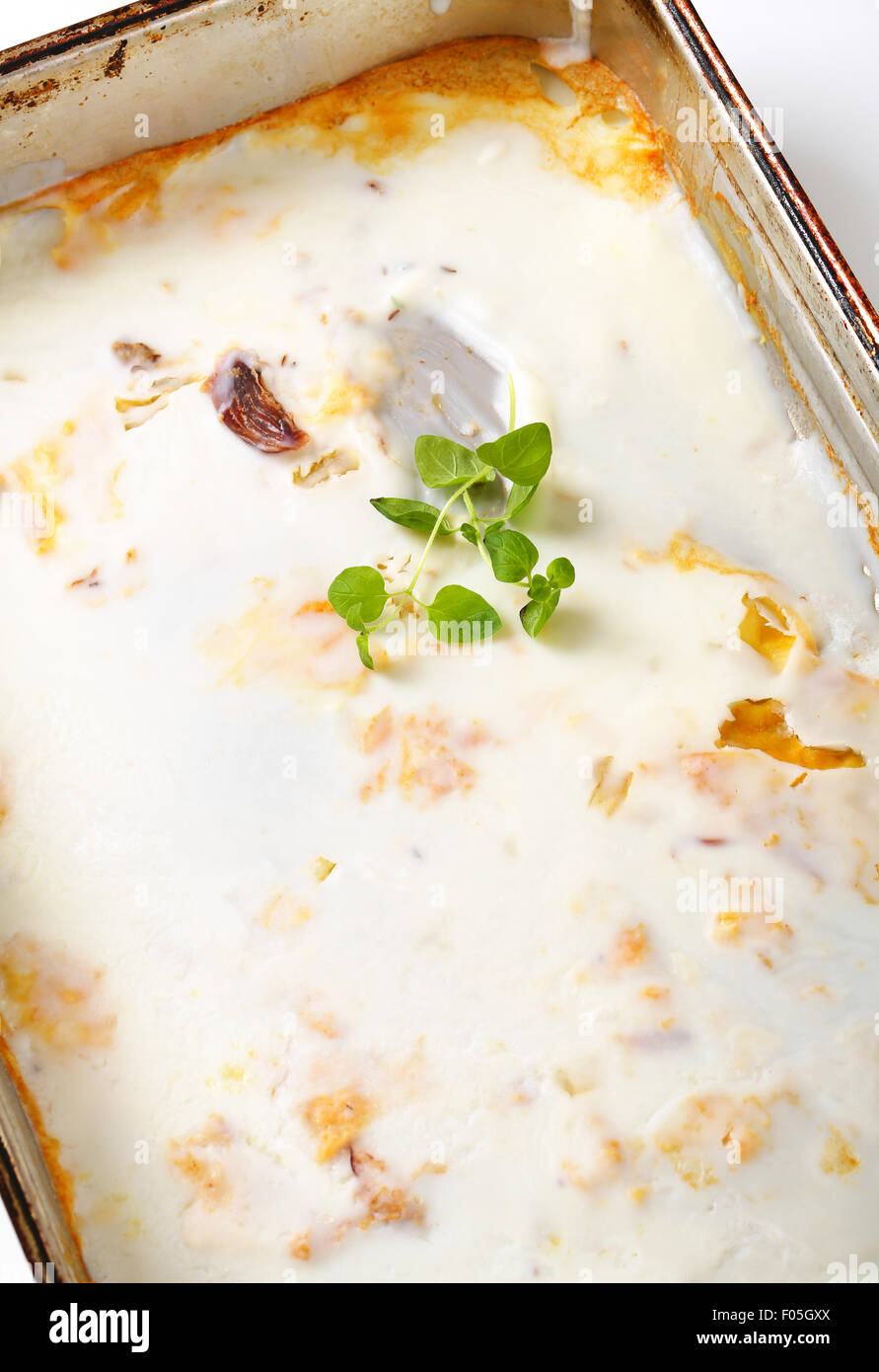 Duck fat in baking pan Stock Photo Alamy