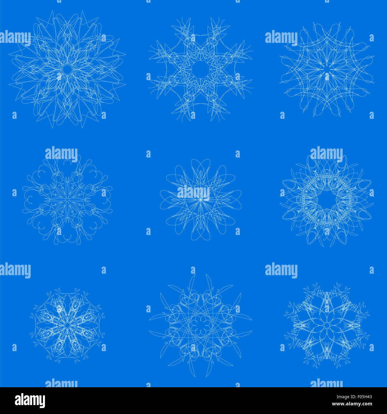 Weiss Snowflake White Snow Flakes Stock Photo - Alamy