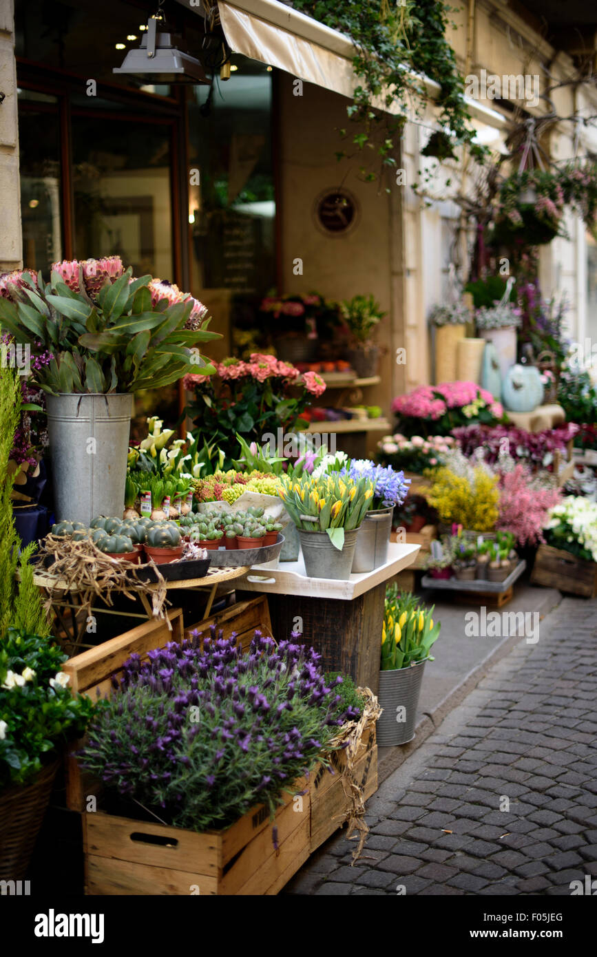 Flower Shop Italy Stock Photo Alamy