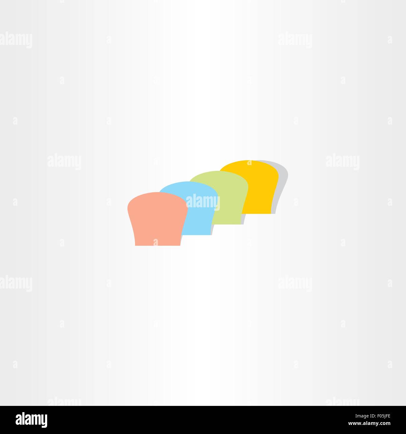 abstract colorful bread logo design Stock Vector Image & Art - Alamy