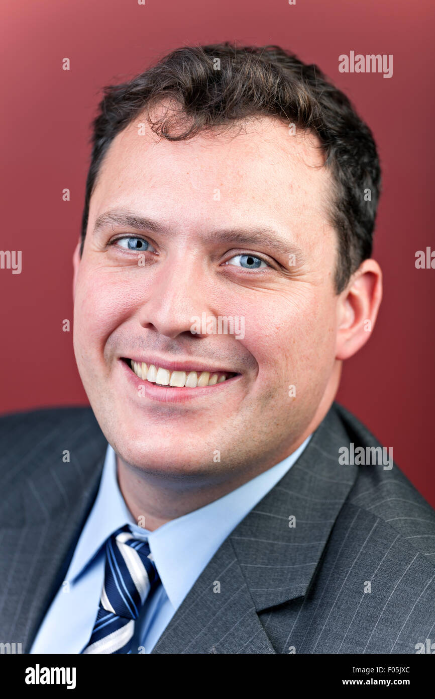 Smiling Business Man Stock Photo