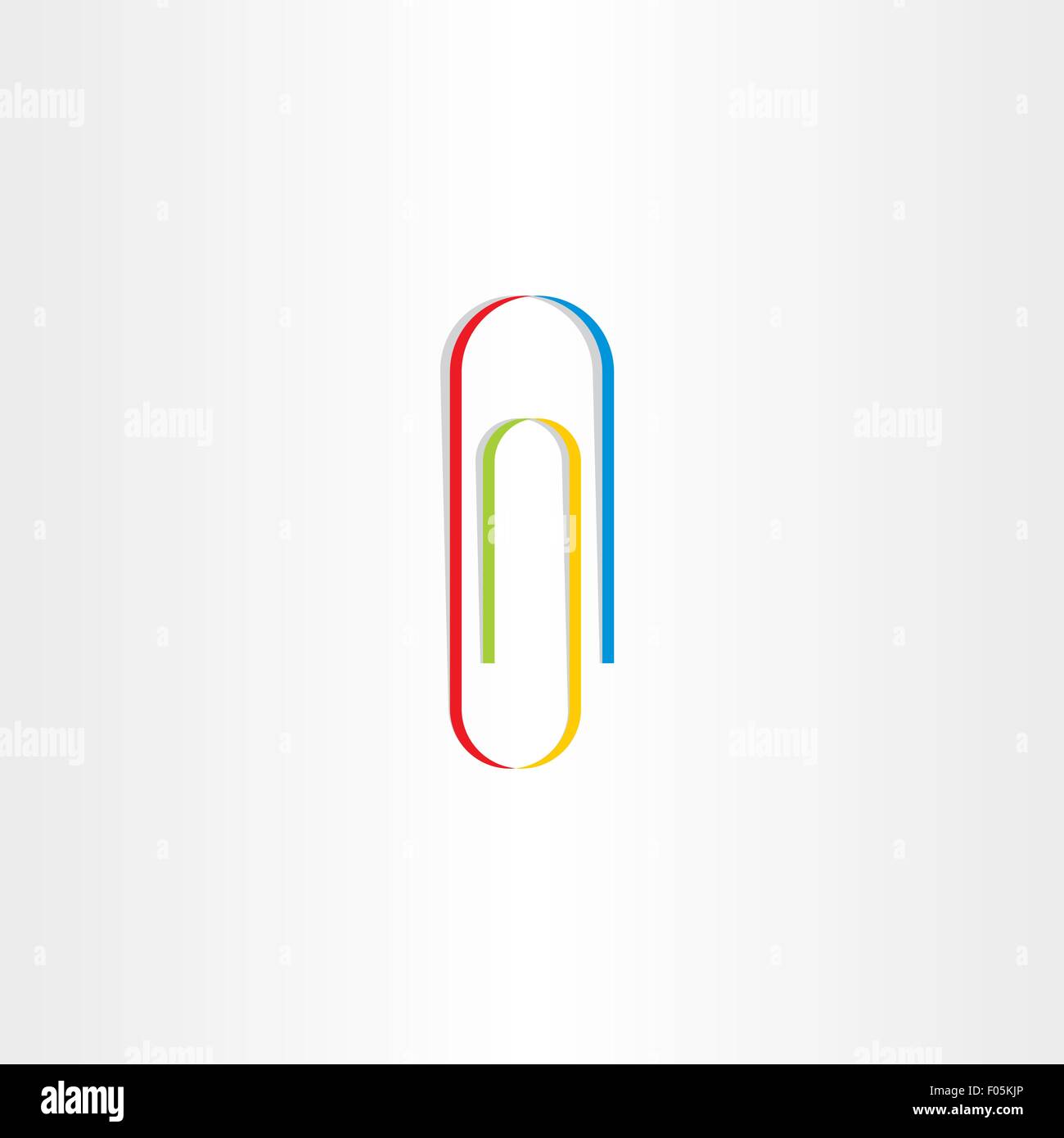 colorful paperclip icon logotype design Stock Vector Image & Art Alamy