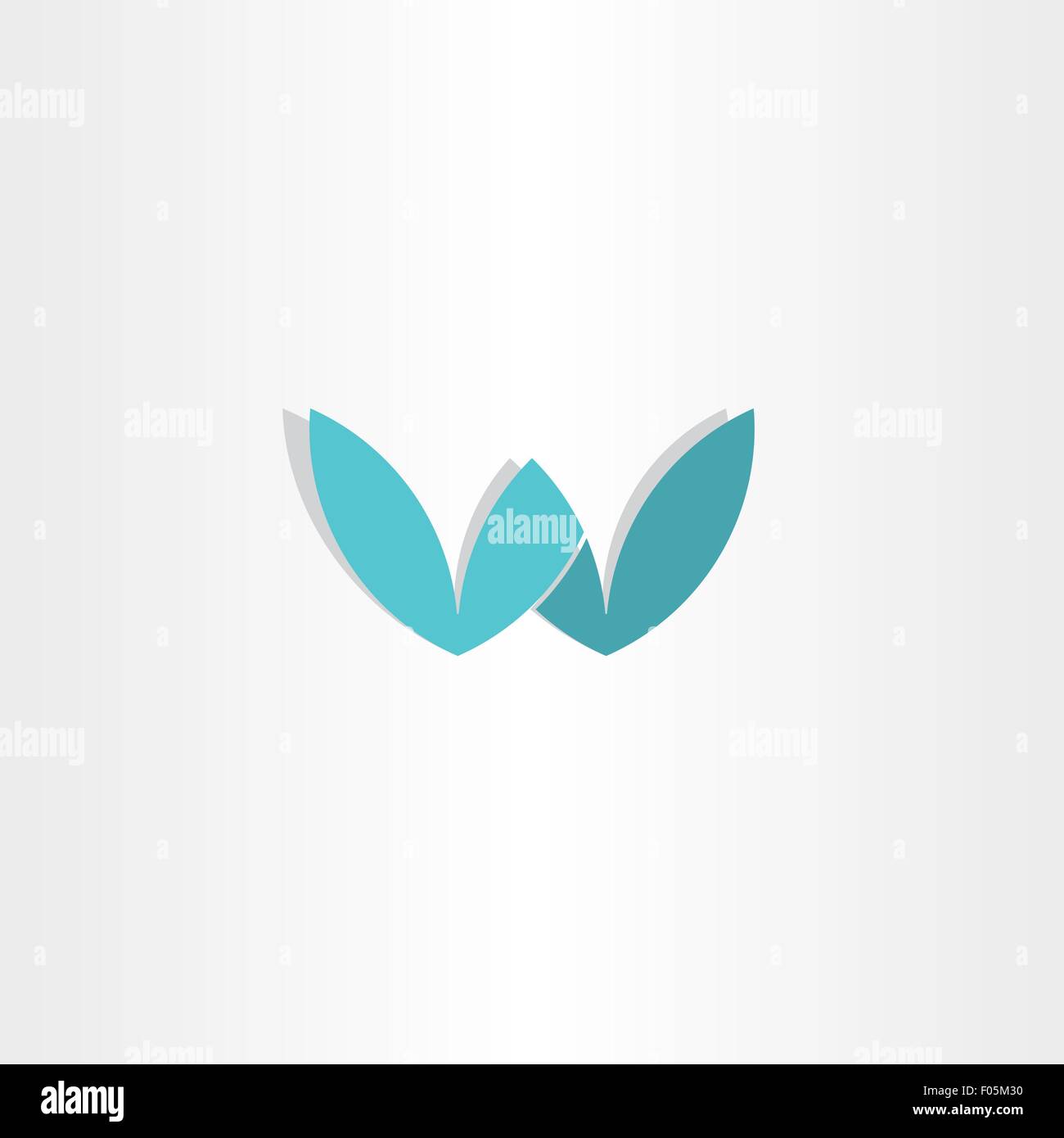 letter w stylized vector logo design element Stock Vector Image & Art ...