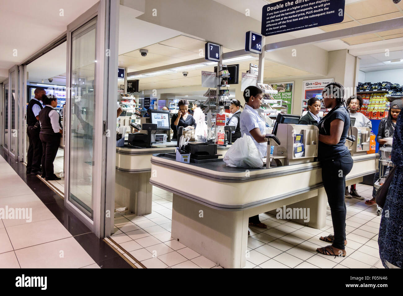 Cape Town South Africa,City Centre,center,Pick n Pay,grocery store,supermarket,interior inside,SAfri150310108 Stock Photo