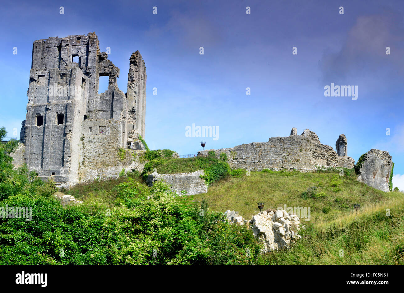 Corfe Castle Wareham dorset Stock Photo Alamy