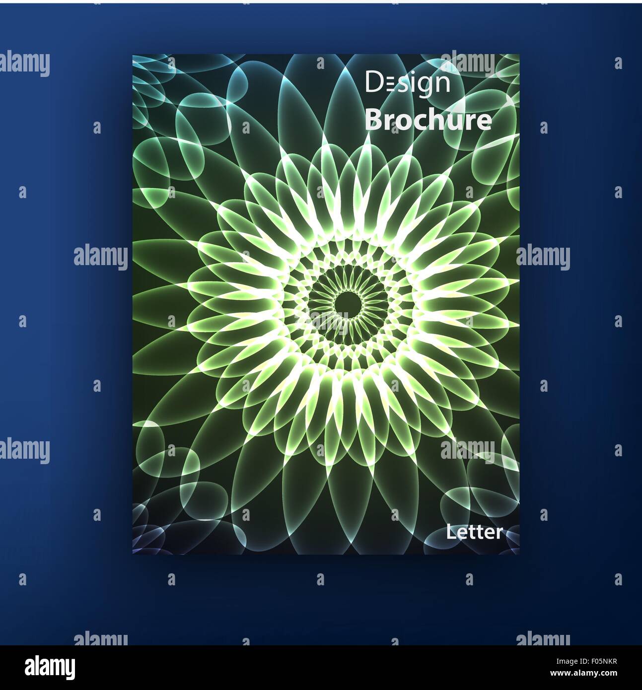 Vector brochure booklet cover design templates collection A4 Stock