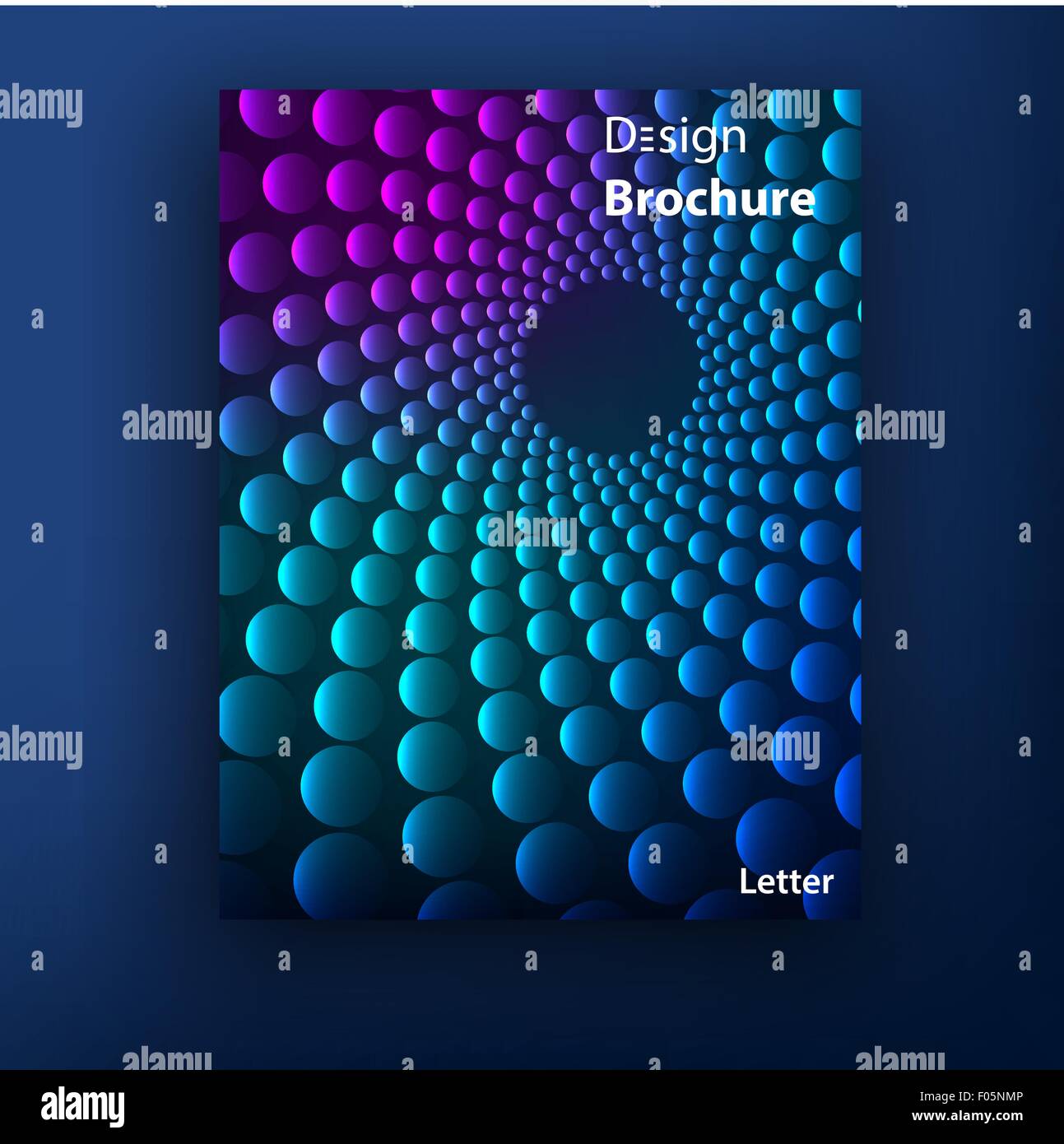 Vector brochure booklet cover design templates collection A4 Stock