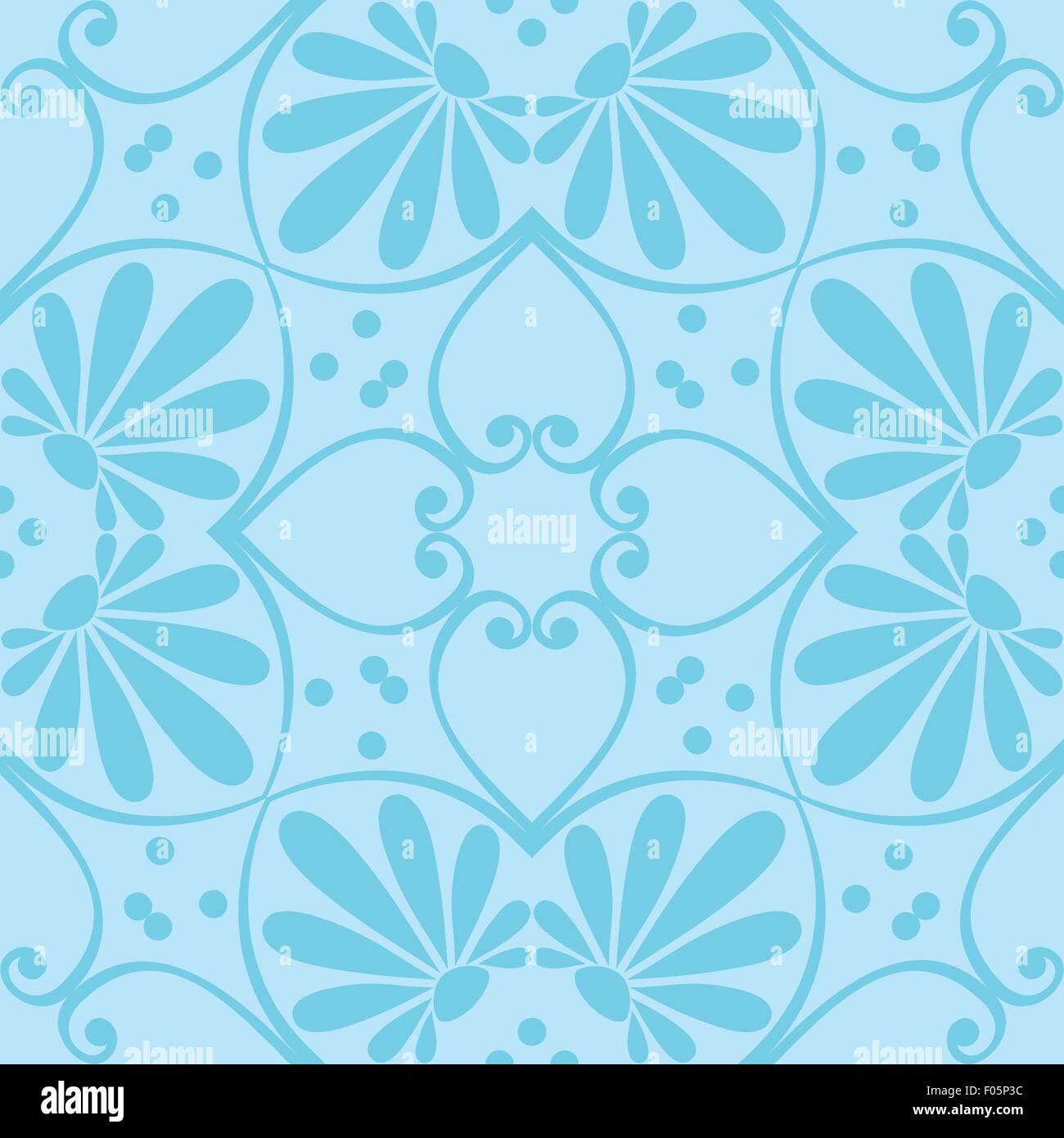 vector seamless floral ornament Stock Vector Image & Art - Alamy