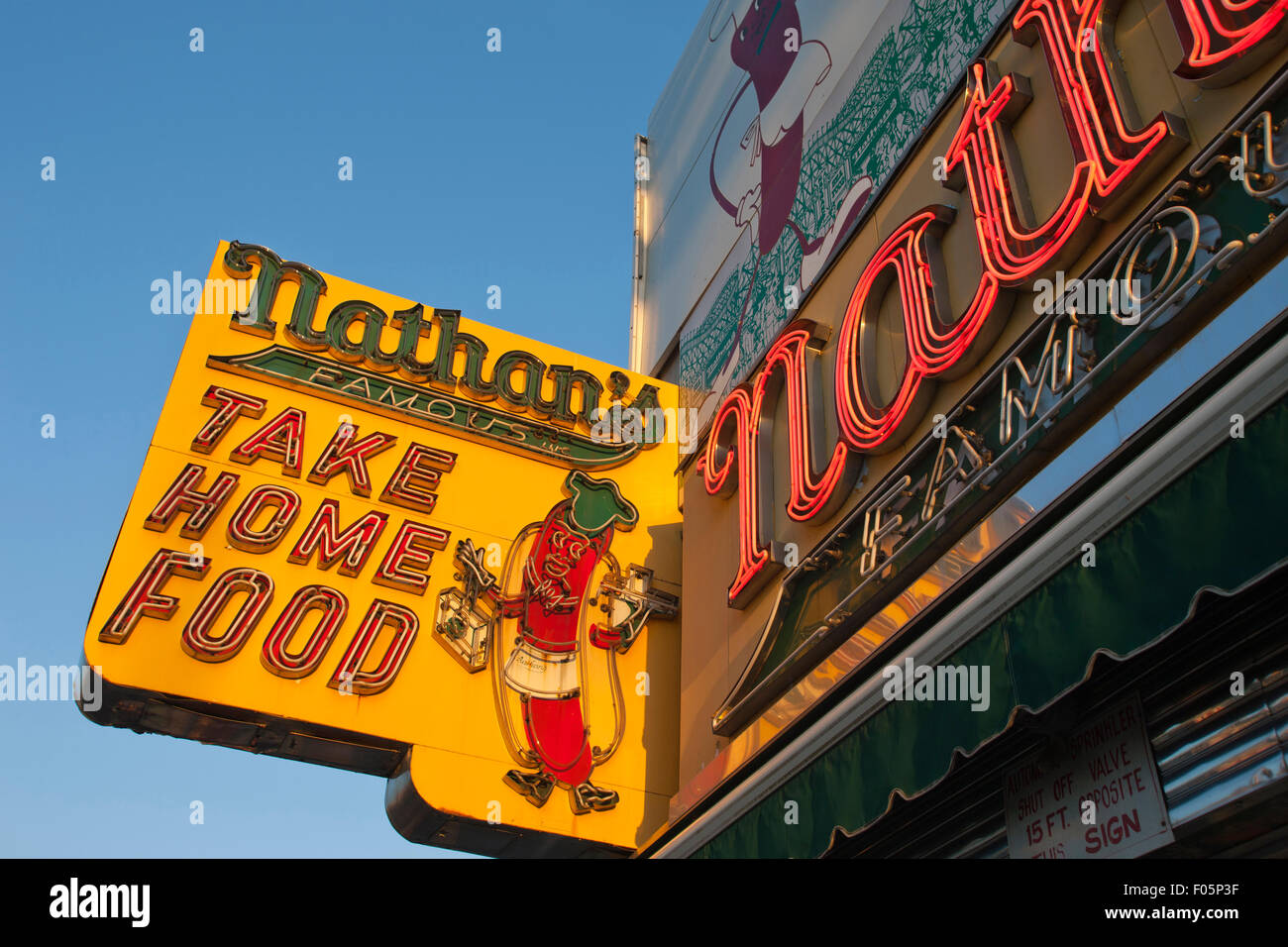 NATHANS FAMOUS HOT DOG STAND SURF AVENUE CONEY ISLAND BROOKLYN NEW YORK ...