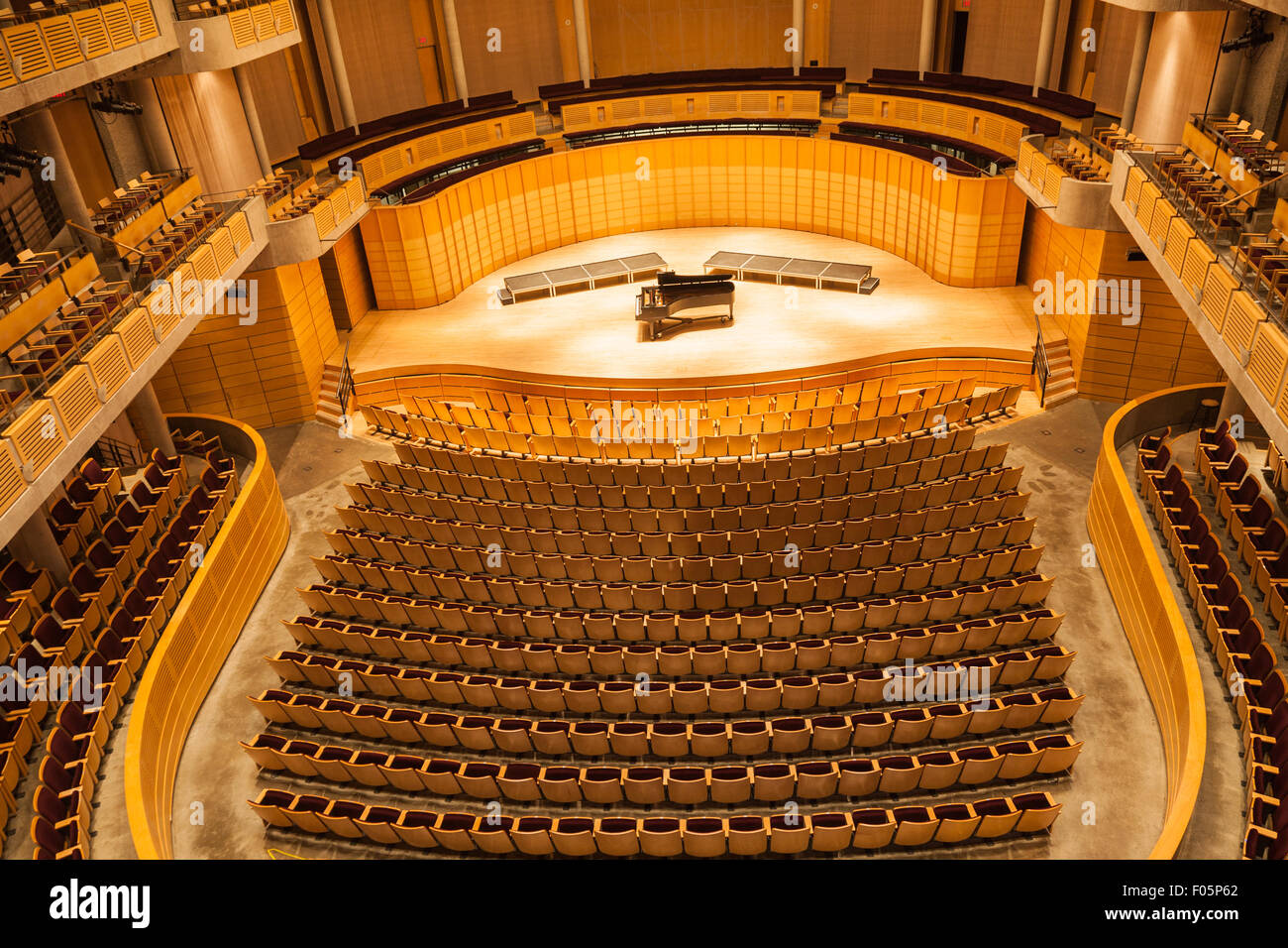 Interior view of the Chan Centre for the Performing Arts on the campus of UBC in Vancouver Stock Photo