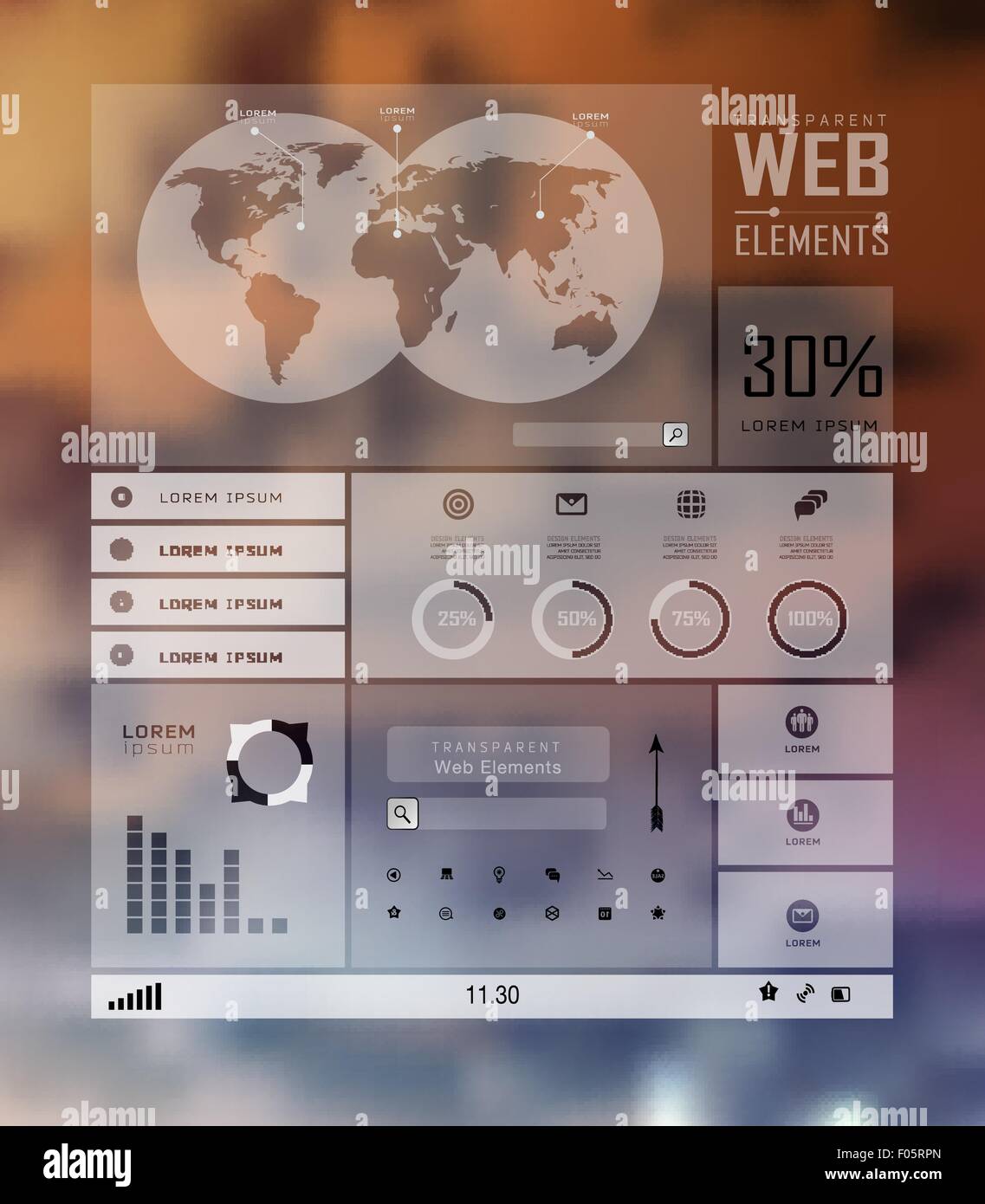 Windows Infographic Translucent Transparent business Infographics. Shadows options Stock Vector Image ...