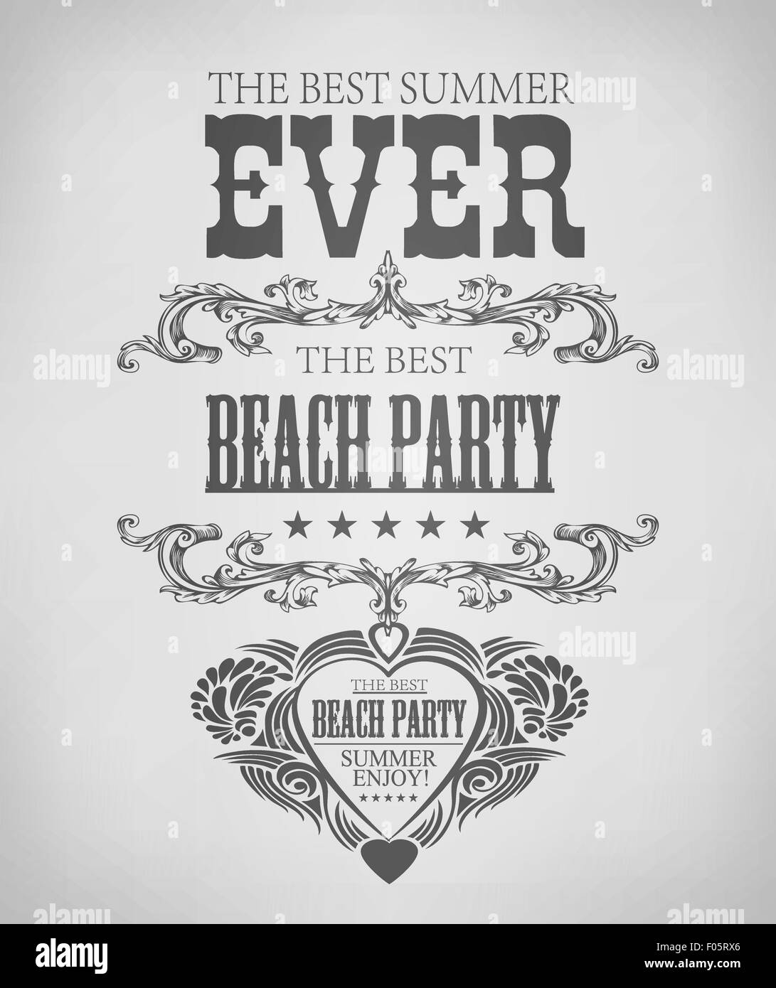 elements for Summer Holidays Stock Vector Image & Art Alamy
